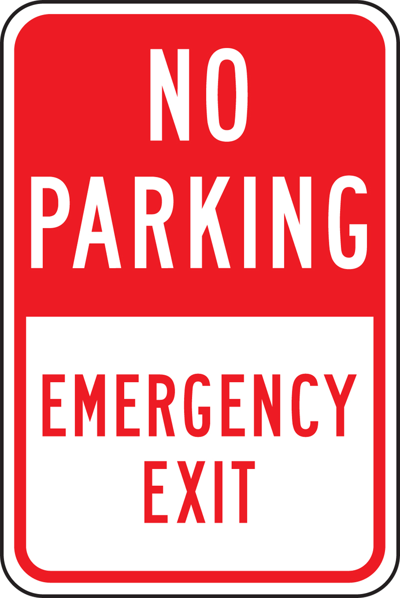 NO PARKING EMERGENCY EXIT