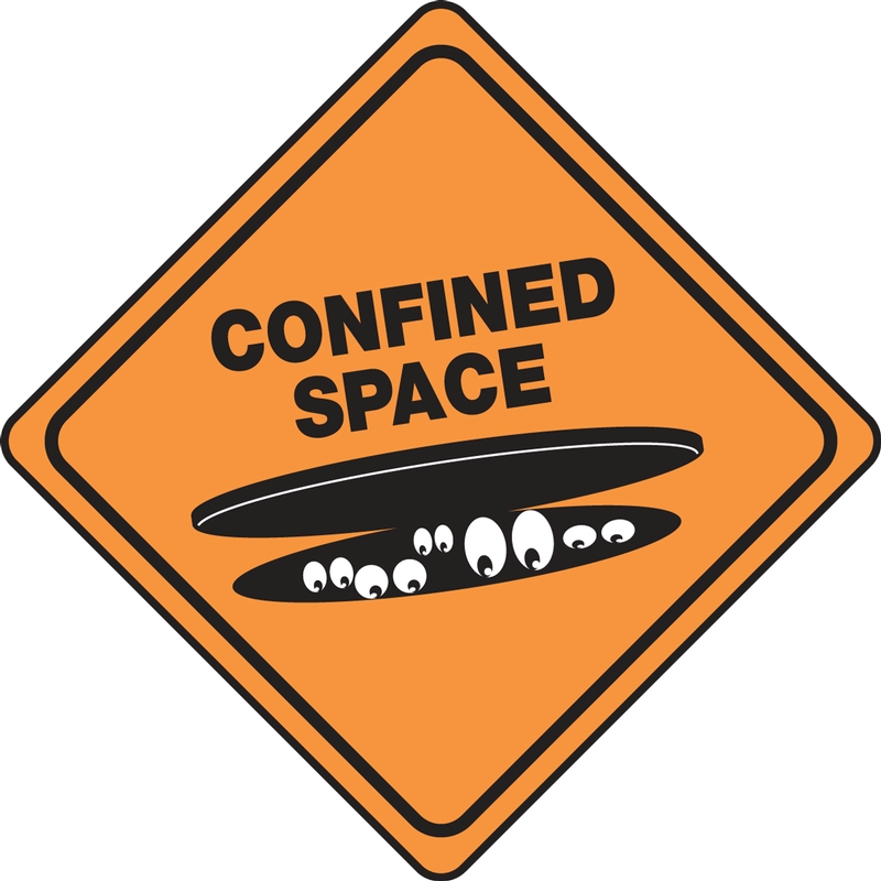CONFINED SPACE (W/GRAPHIC-MANHOLE)