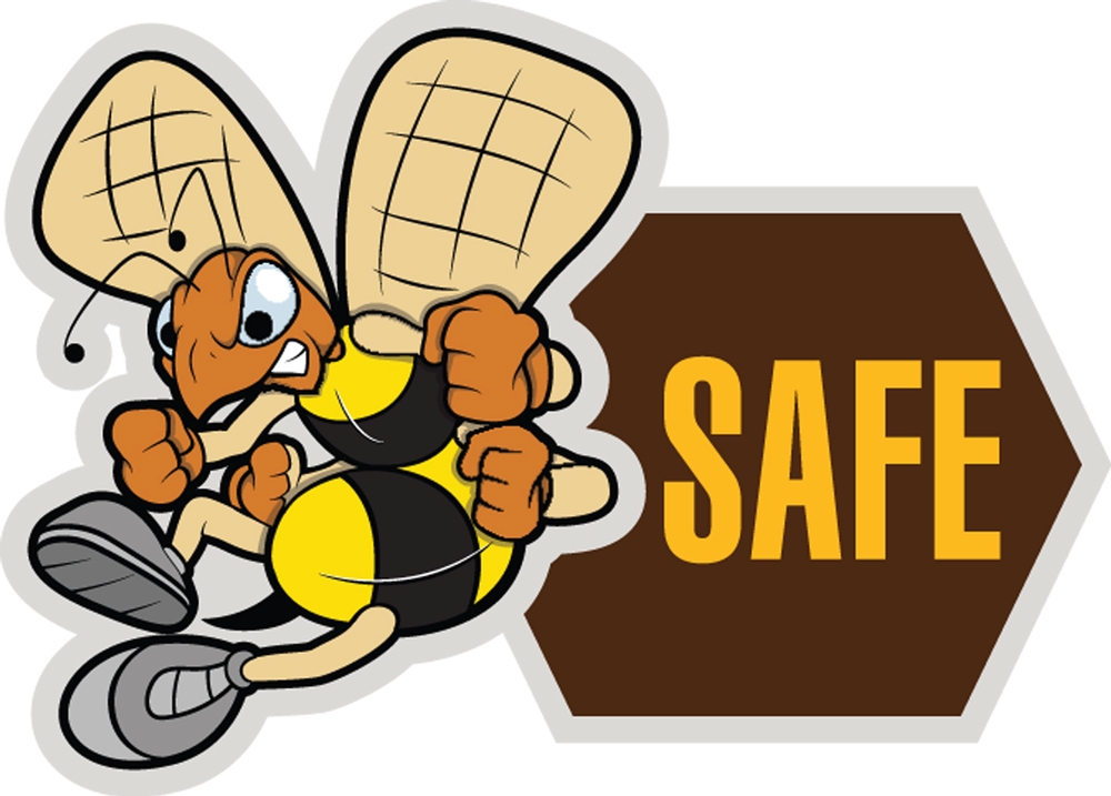 Hard Hat Stickers: (Bee) Safe