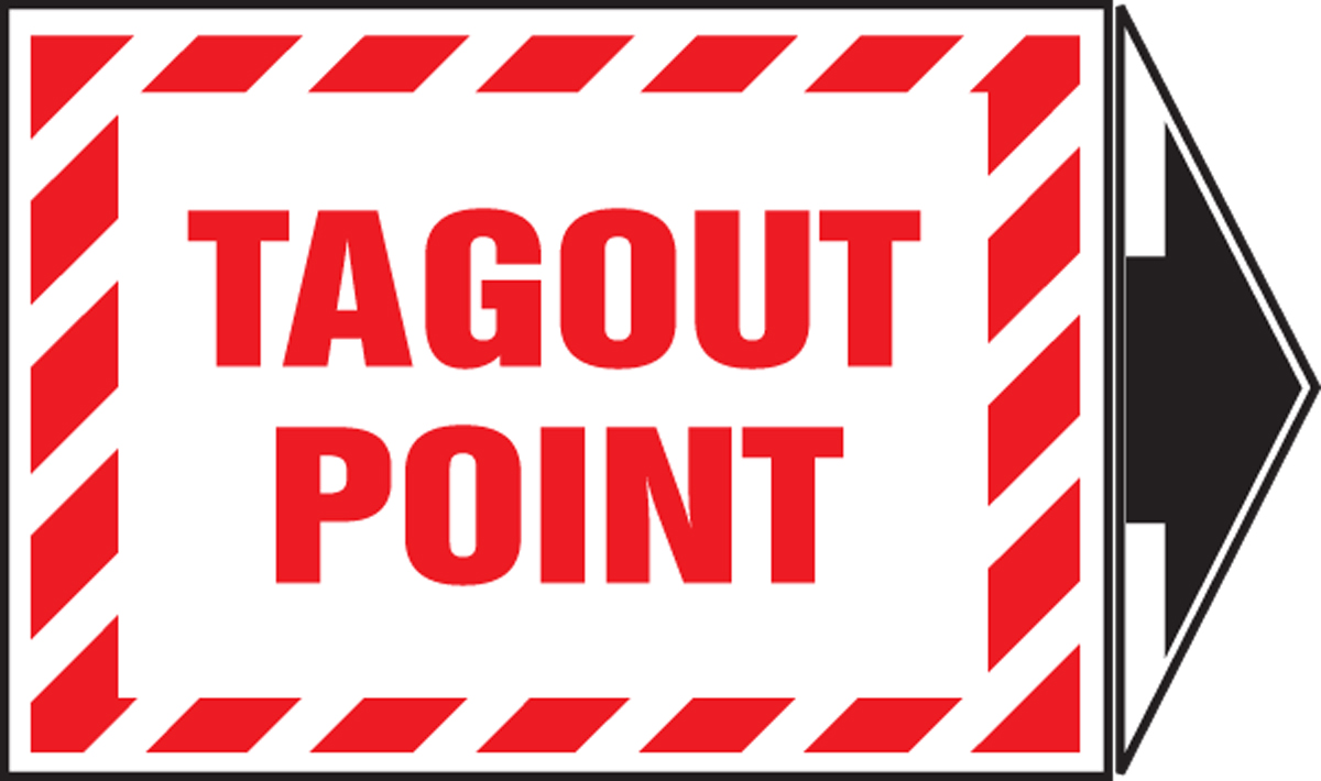 TAGOUT POINT (+ ARROW)