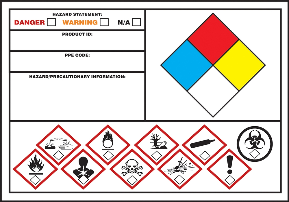 GHS/NFPA Secondary Label