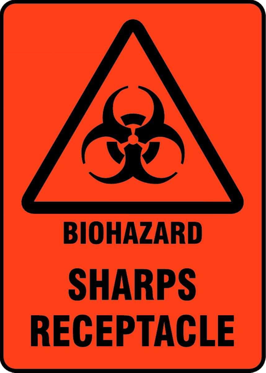 BIOHAZARD SHARPS RECEPTACLE