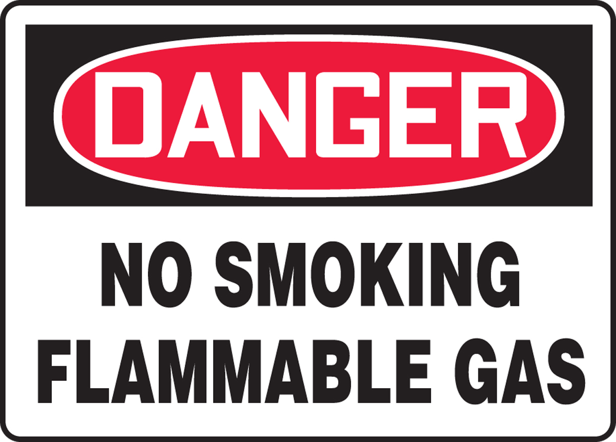 NO SMOKING FLAMMABLE GAS