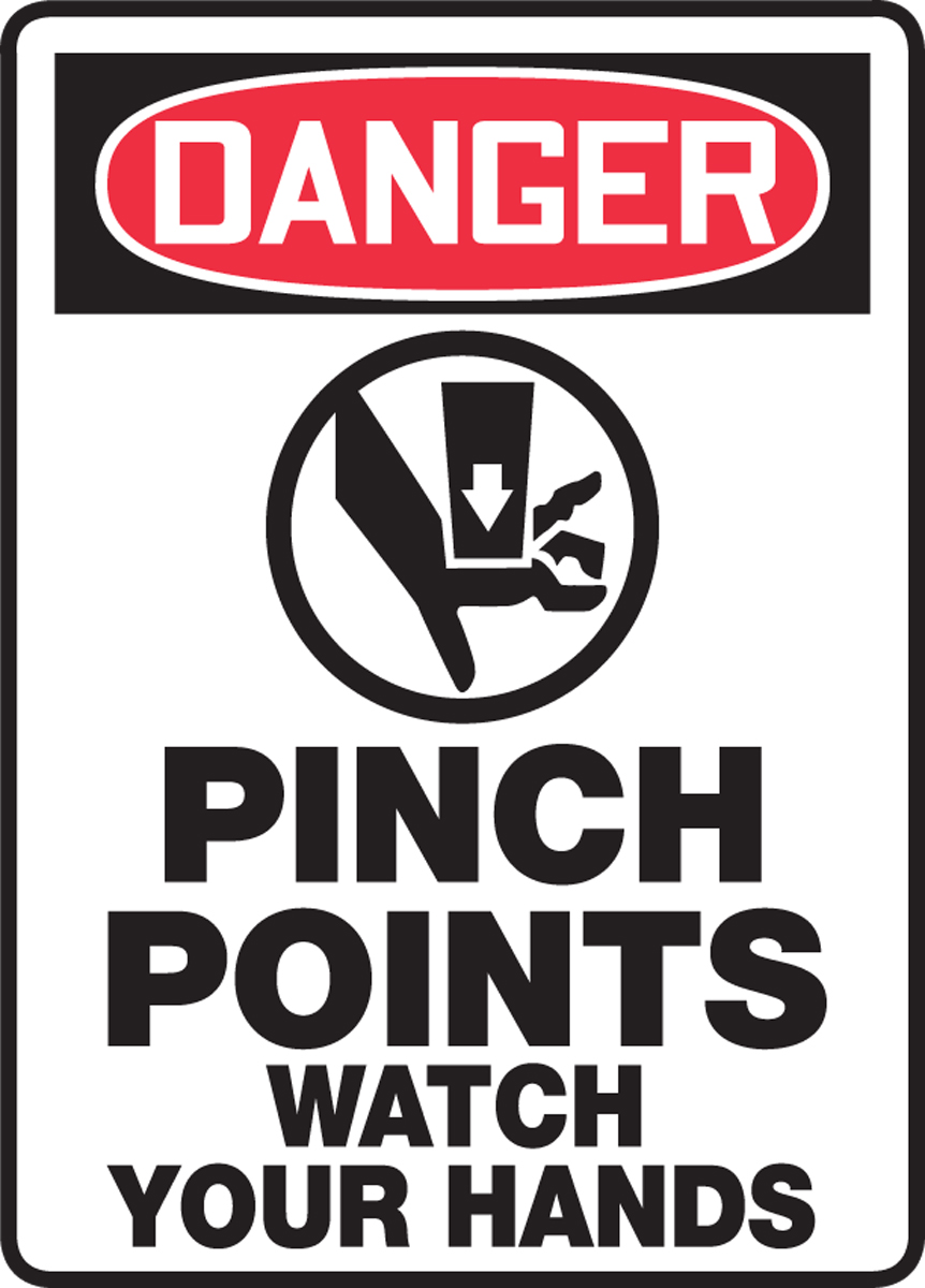 PINCH POINTS WATCH YOUR HANDS (W/GRAPHIC)