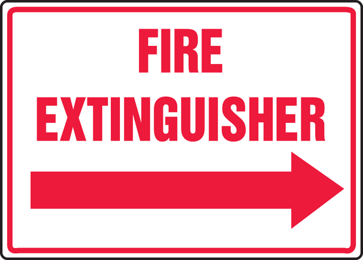 FIRE EXTINGUISHER (ARROW RIGHT)