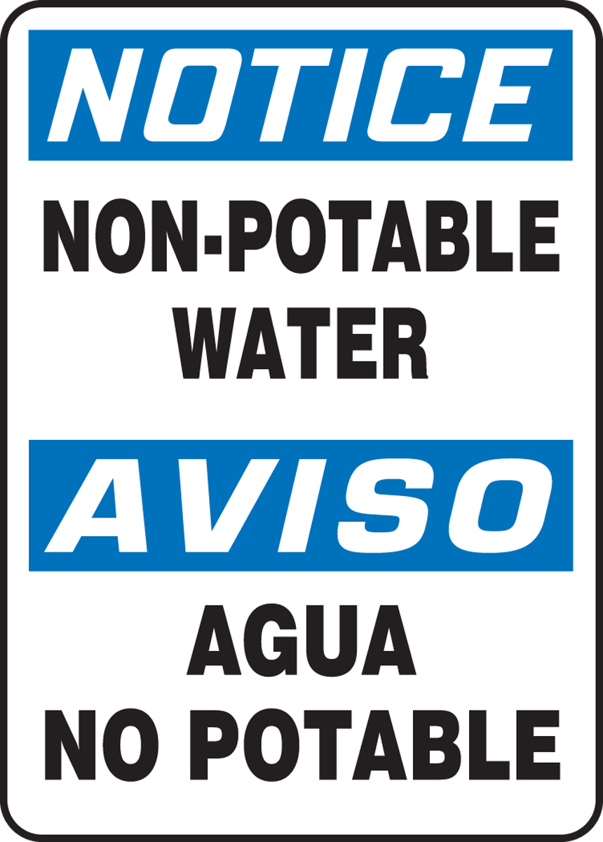 NON-POTABLE WATER (BILINGUAL)