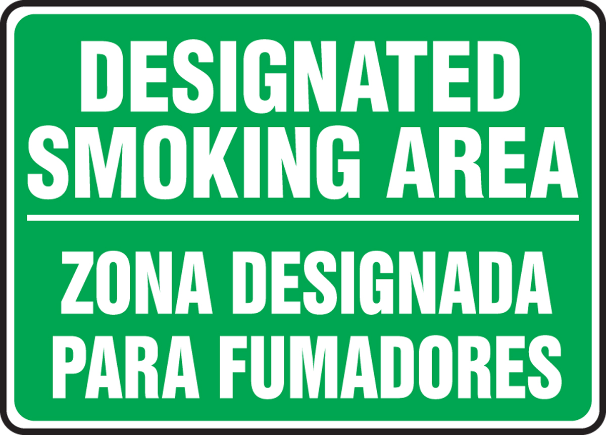 DESIGNATED SMOKING AREA (BILINGUAL)