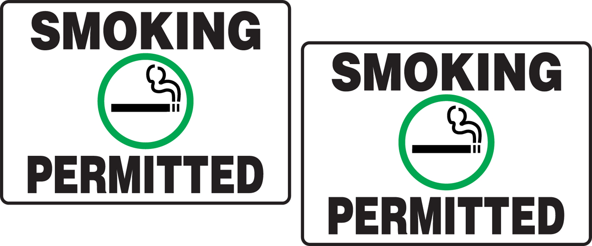 SMOKING PERMITTED W/GRAPHIC
