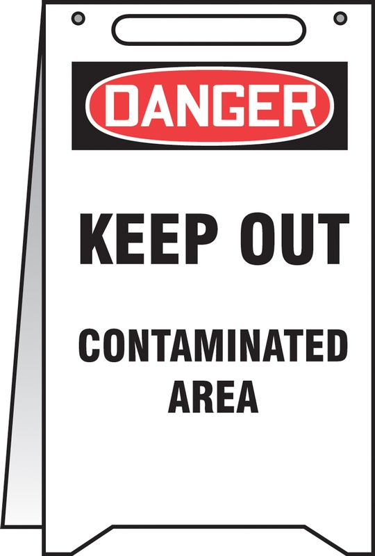 Plant & Facility, Header: DANGER, Legend: Danger Keep Out Contaminated Area
