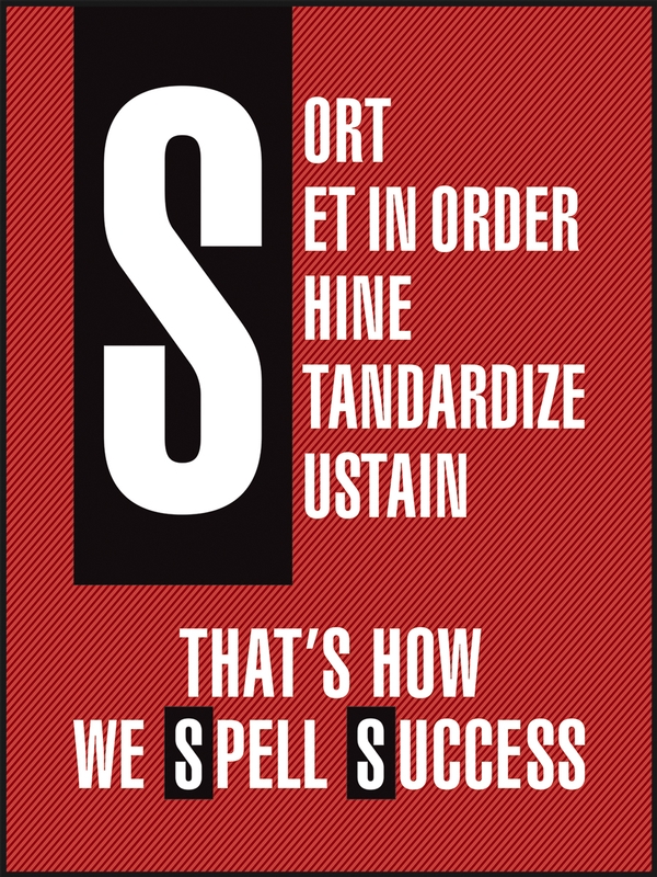 Sort - Set In Order - Shine - Standardize - Sustain - That's How We Spell Success