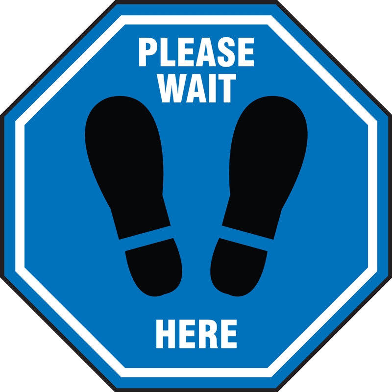 Please Wait Here (Footprints)