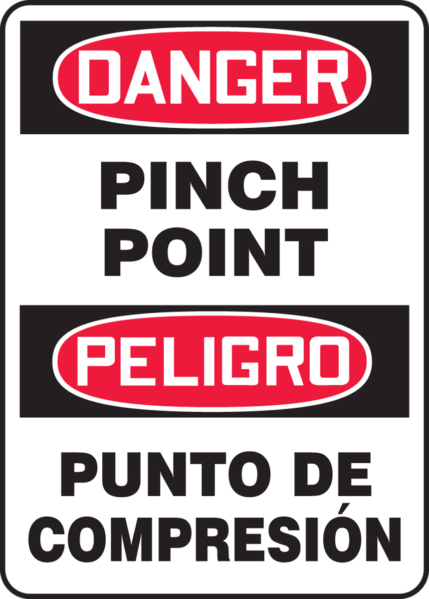 DANGER PINCH POINT (BILINGUAL)