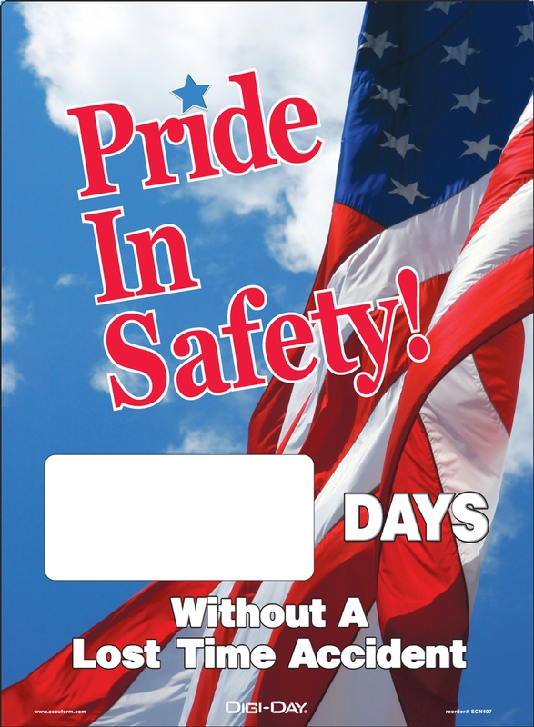PRIDE IN SAFETY #### DAYS WITHOUT A LOST TIME ACCIDENT (US FLAG)