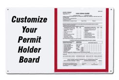 Custom Permit Holder Board
