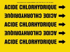 French Pipe Marker: Acide Chlorhydrique