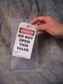 Tag Pouch: Clear Plastic Overflap