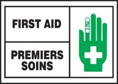 BILINGUAL FRENCH LABEL – FIRST AID