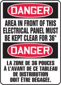 BILINGUAL FRENCH SIGN – ELECTRICAL