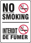 BILINGUAL FRENCH SIGN-SMOKING CONTROL