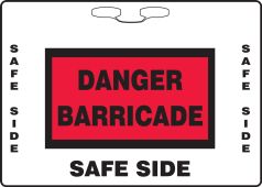 Rope Sign: Danger Construction Barricade