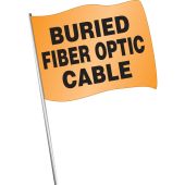 Pre-Printed Marking Flags: Buried Fiber Optic Cable