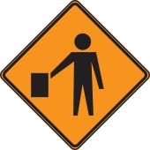 CANADIAN CONSTRUCTION SIGN - FLAGGER