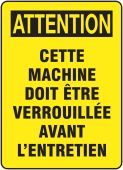 BILINGUAL FRENCH SIGN – EQUIPMENT