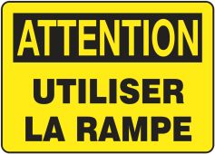 BILINGUAL FRENCH SIGN – SLIPS, TRIPS & FALLS