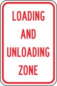 Traffic Sign: Loading And Unloading Zone