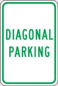 Traffic Sign: Diagonal Parking