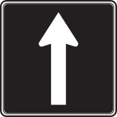 TRAFFIC SIGN - LANE STRAIGHT ONLY