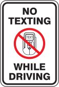 Traffic Sign - No Texting While Driving