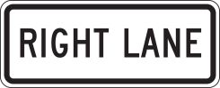 Lane Guidance Sign: Right Lane