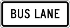 Lane Guidance Sign: Bus Lane