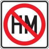 Truck Restriction Sign: Hazardous Material Prohibition