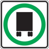 Truck Restriction Sign: National Network Route