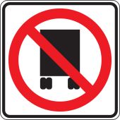 Truck Restriction Sign: National Network Prohibited