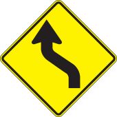 Direction Sign: Left Reverse Curve