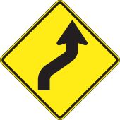 Direction Sign: Right Reverse Curve