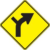 Direction Sign: Right Curve (Intersection)