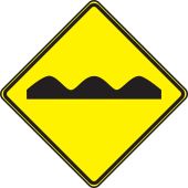 TRAFFIC SIGN - ROUGH ROAD