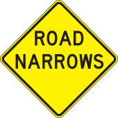Lane Guidance Sign: Road Narrows
