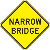 Lane Guidance Sign: Narrow Bridge