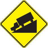 Surface & Driving Conditions Sign: Hill (Symbol)