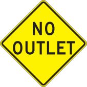 Lane Guidance Sign: No Outlet