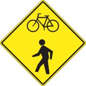 Bicycle & Pedestrian Sign: Bicycle/Pedestrian Warning