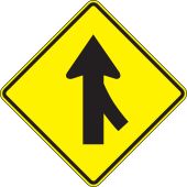 Lane Guidance Sign: Right Lane Merge
