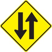 Lane Guidance Sign: Two-Way Traffic (Symbol)
