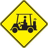 Crossing Sign: Golf Cart