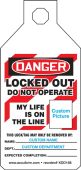 SiteTags® OSHA Danger Tab Tags: Locked Out - Do Not Operate